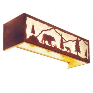 Timber Ridge Bear Vanity Light-24"