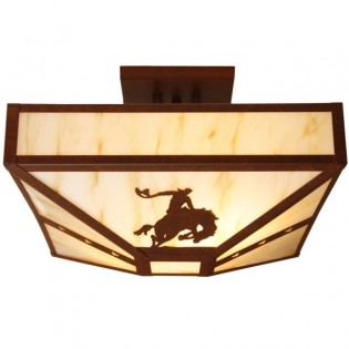 8 Seconds Cowboy 4 Post Ceiling Light