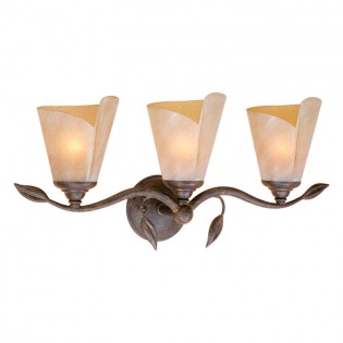 Capri Leaf Triple Vanity Light