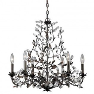 Crystal Trellis 6 Light Chandelier