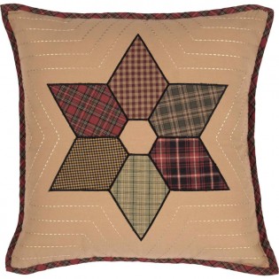 Tea Star Patchwork Pillow