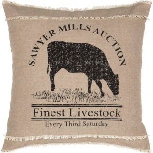 Sawyer Mill Cow Pillow