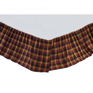 Primitive Check Twin Bed Skirt