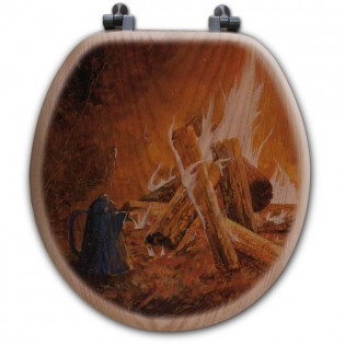 Camp Fire Toilet Seat-Round