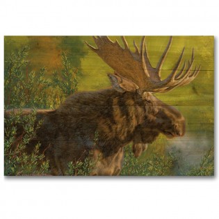 Crisp Fall Morning Moose Wall Art