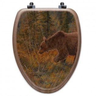 Grizzly Bear Toilet Seat-Elongated