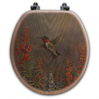 Hummingbird Toilet Seat-Round