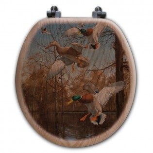 Mallard Duck Toilet Seat-Round