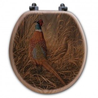 Pheasant Solitude Toilet Seat-Round