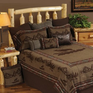 Rocky Mountain Elk Queen Coverlet