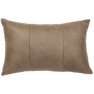 3 Panel Silver Fox Leather Pillow