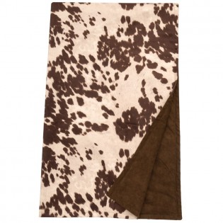 Brown Faux Hair on Hide Throw