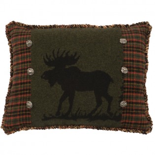 Pine Moose Rectangle Pillow