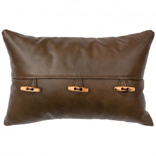 Caribou 3 Toggle Leather Pillow