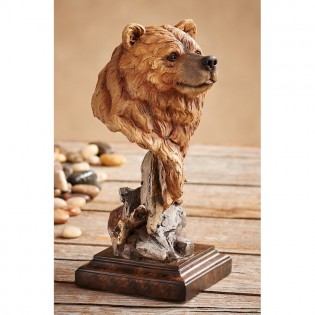 Silvertip â€“ Brown Bear Sculpture
