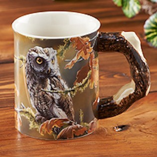 Owl Sculpted Coffee Mug