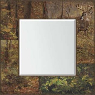 Whitetail Deer Scenic Mirror 