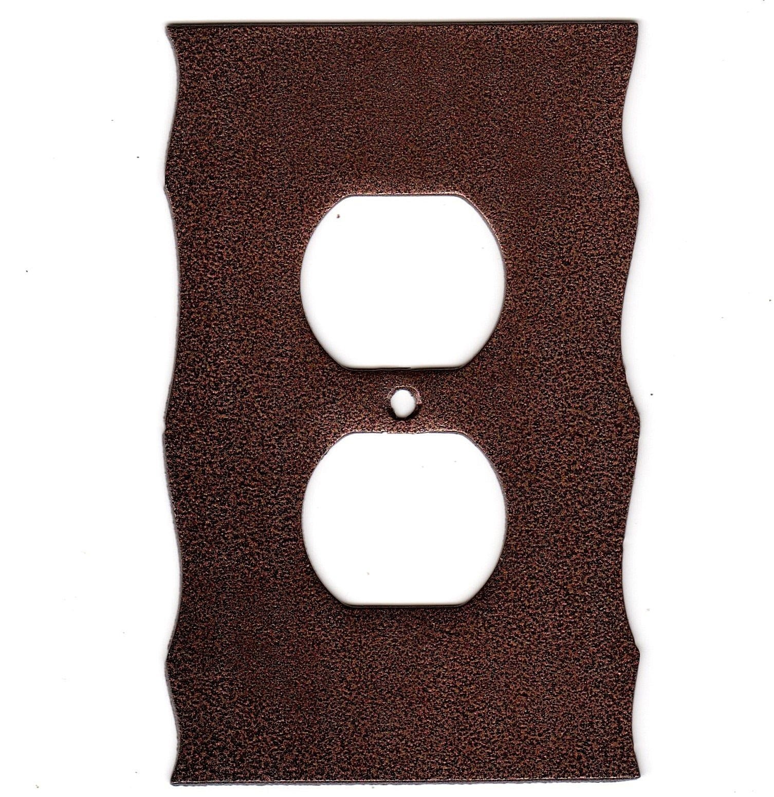 Rustic Metal Plain Switch Plates