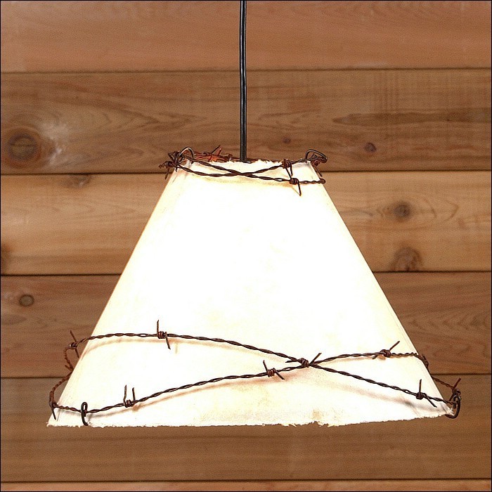 Sunderland Barbed Wire Tapered Pendant Light Large