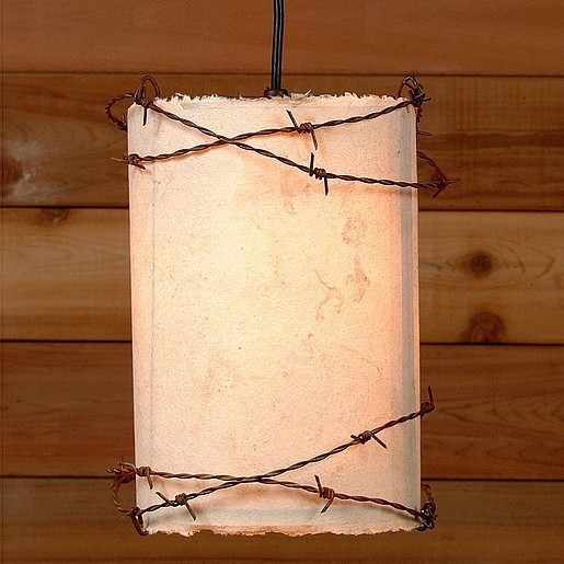 Sunderland Barbed Wire Pendant Light Cylinder