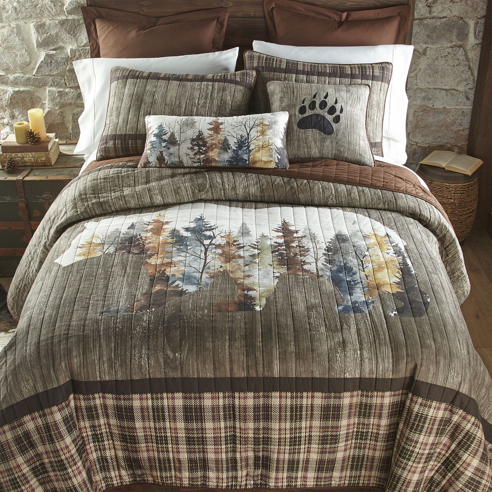 asda blue bear comforter
