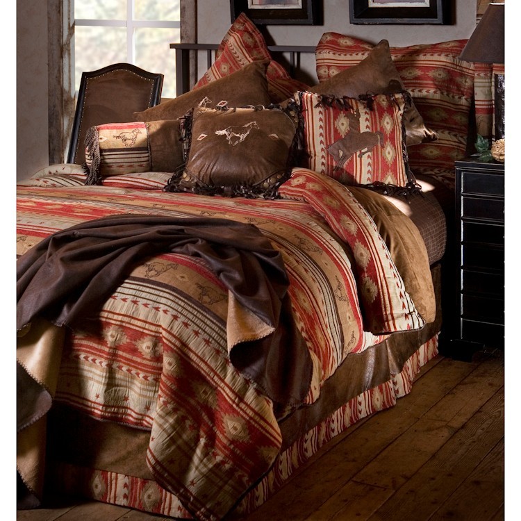 Flying Horse Comforter Set Twin, Native American Bedding Sets Twin