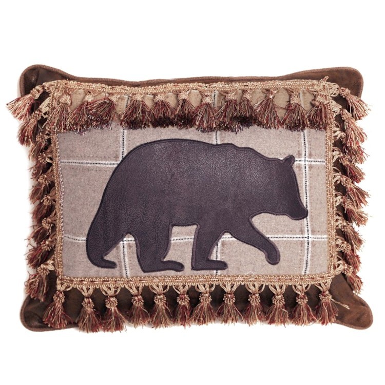 red bear pillow
