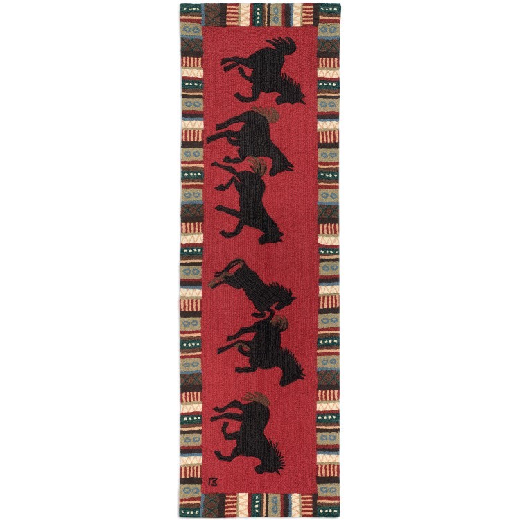 Cinnamon Horses Floor Runner