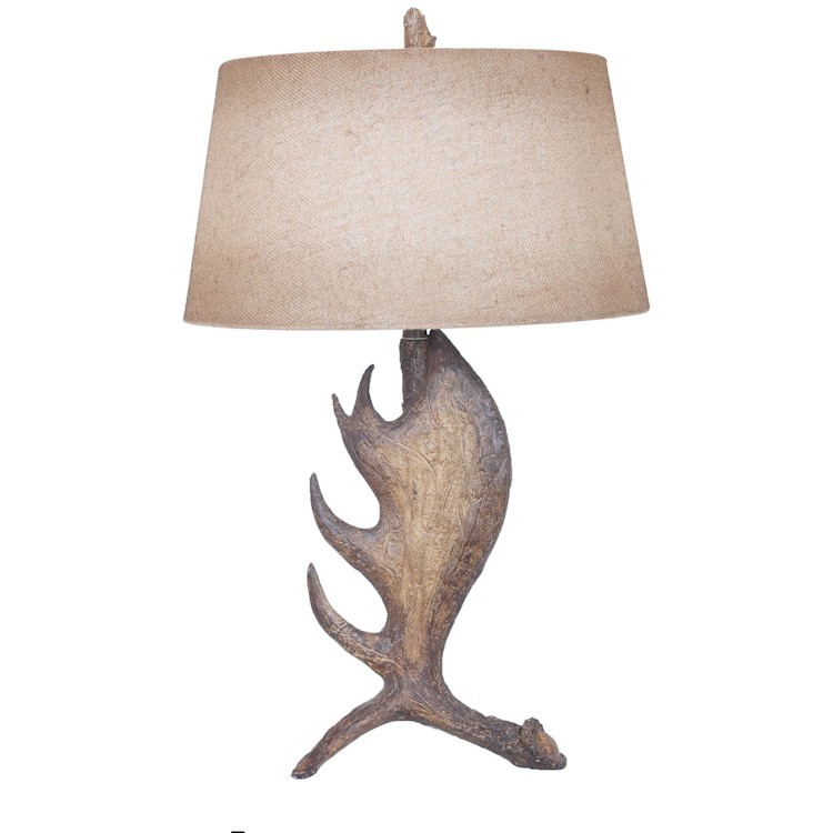 Moose Shed Table Lamp, Rustic Moose Table Lamps