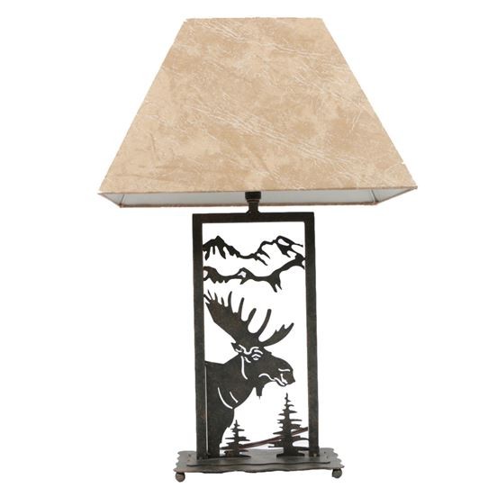 21 5 Moose Lamp, Rustic Moose Table Lamps