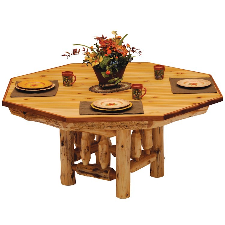 8 Sided Cedar Poker Table