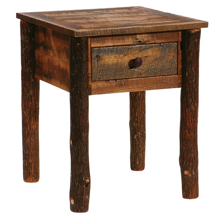 One Drawer Side Table Made From Reclaimed Wood One Drawer Side Table Made From Reclaimed Wood