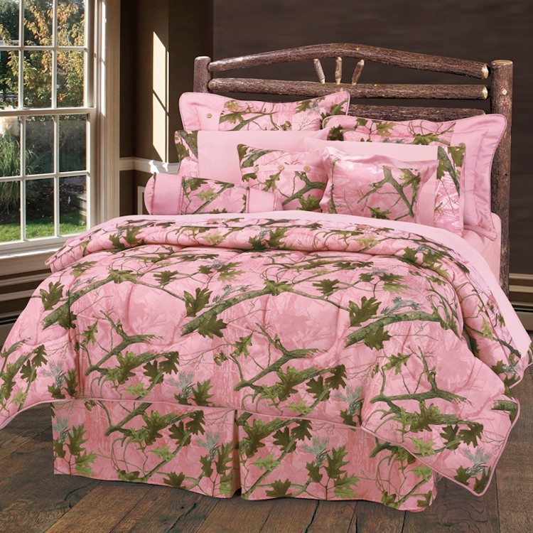 Pink Camo Comforter Sets, Purple Camo Twin Bedding