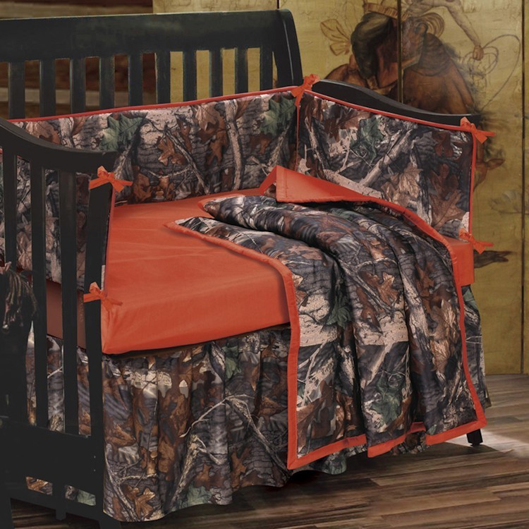Oak Camo Crib Set, Realtree Crib Bedding Set