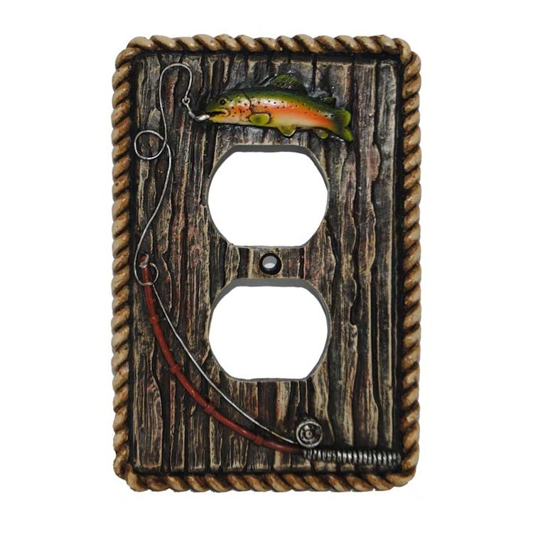 Gone Fishing Outlet Plate