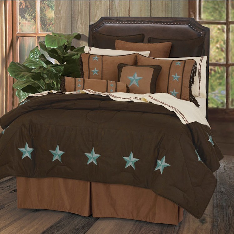 Turquoise Star Comforter Set Twin