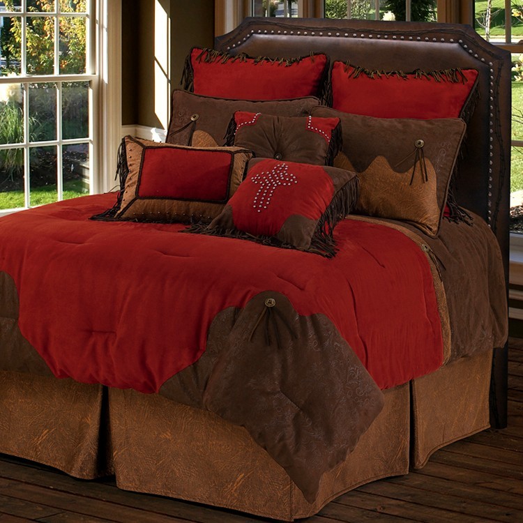 Red Rodeo Comforter Set Super King