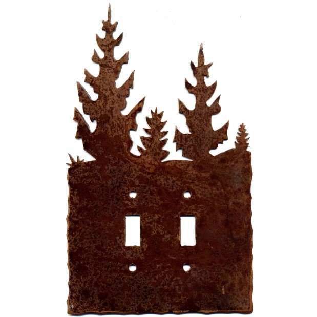 SWEN Products Pine Trees Wall Plate Cover 