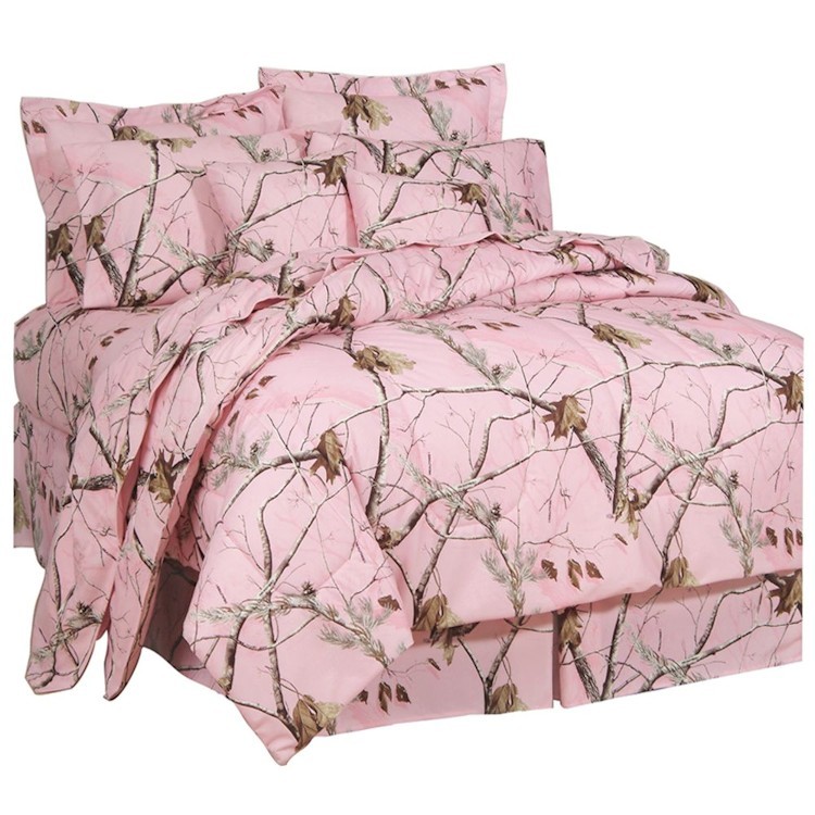 Ap Pink Camo Comforter Set Queen