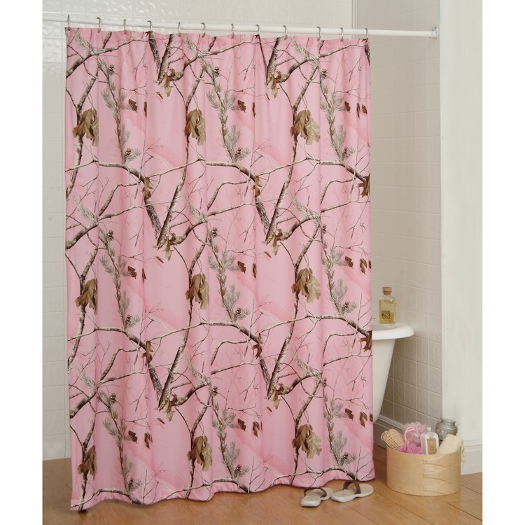Ap Pink Camo Shower Curtain