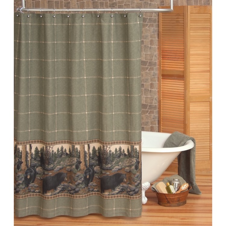Bear Shower Curtain Shop Everything Log Homes