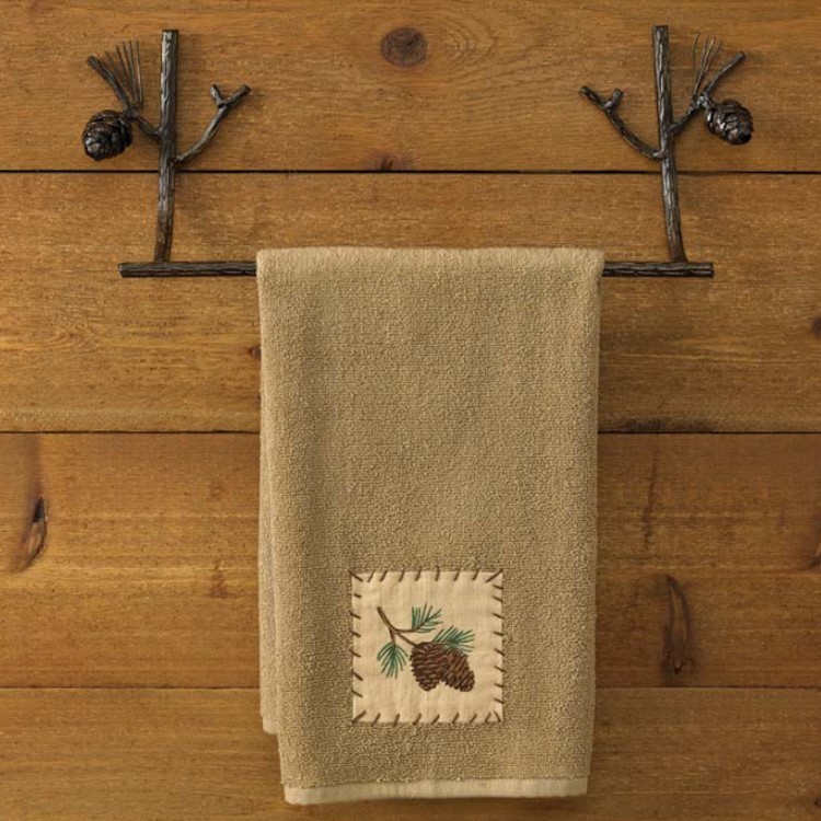 Pinecone Lodge Towel Bars and Bath Accessories