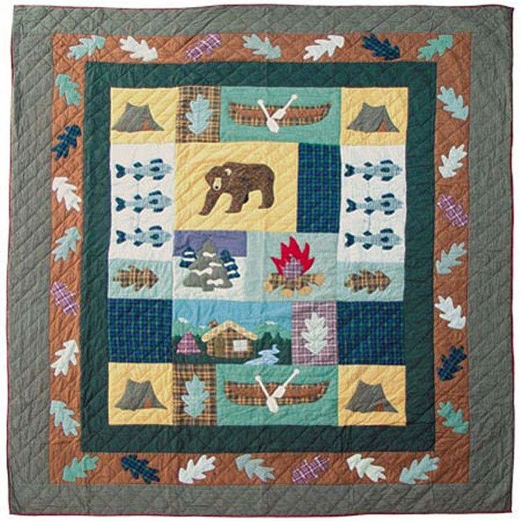 Cabin & Bear Quilt King