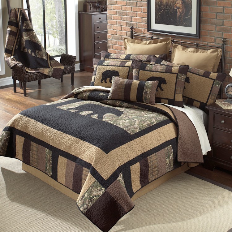 Camo Bear QuiltKing