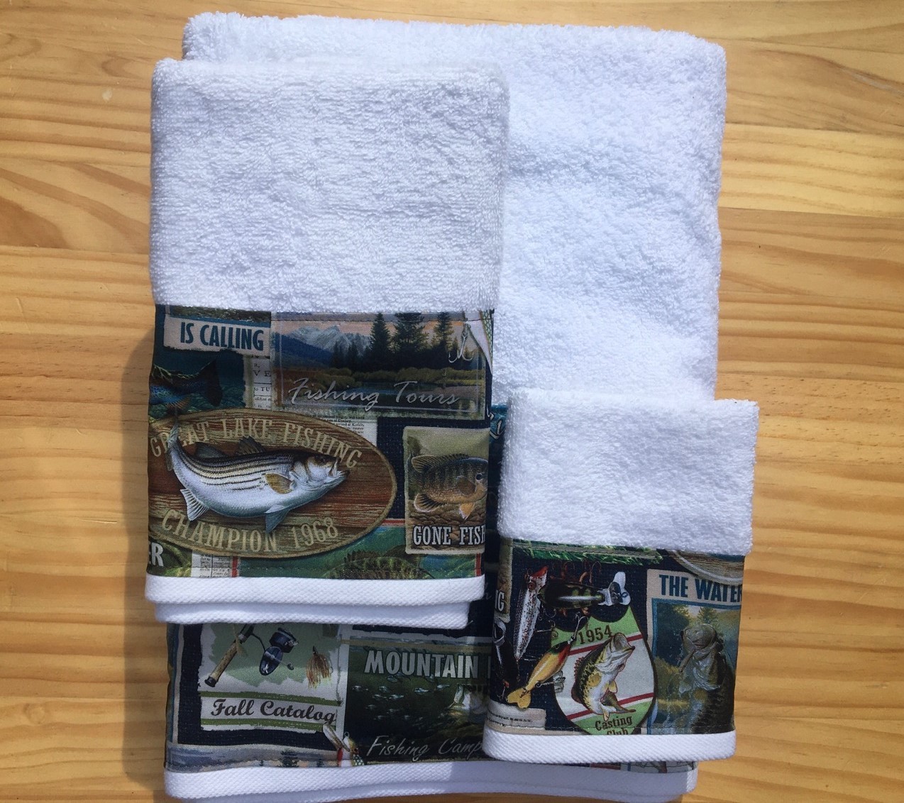 Rather Be Fishing Towel Set - 3 Pcs (6 COLORS)