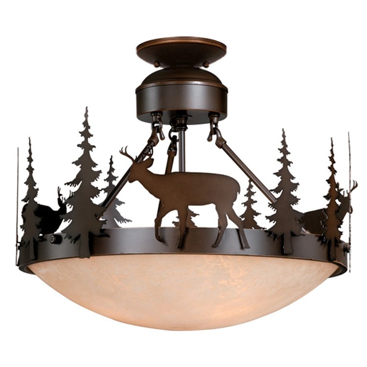 Bryce Deer Semi Flush Ceiling Light