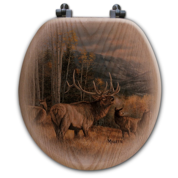 Meadow Music Elk Toilet SeatRound