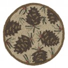 Pine Cones and Needles Chair Pad-Set of 4