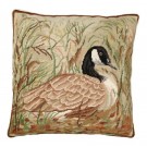 Canada Goose Needlepoint Pillow