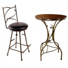 Pine Bar Table and Stools